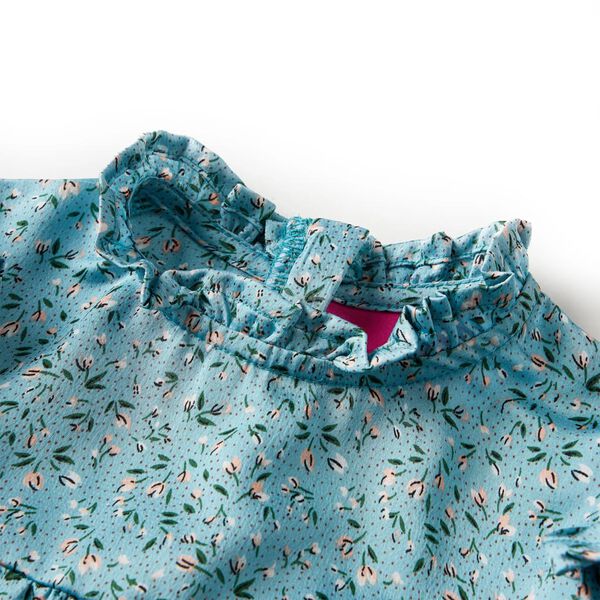 Bērnu kleita ar garām piedurknēm, zila, 140