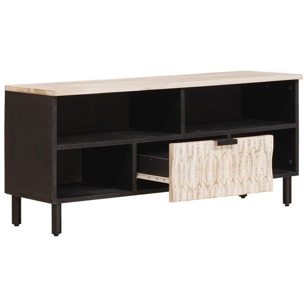 vidaXL Televizora skapī&scaron;a Baltā mazgā&scaron;ana apdare 100 x 33 x 46 cm