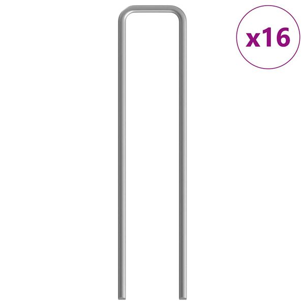 vidaXL Vistu būris 2 pcs Sudraba 600 x 100 x 210 cm Cinkots tērauds