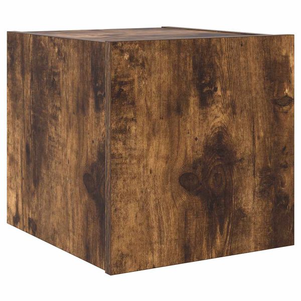 vidaXL TV plaukti ar LED lampiņām, 30,5x35x30 cm, ozolkoka krāsā