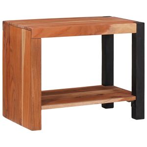 vidaXL Grāmatu plaukts Brūna 50 x 30 x 40 cm Cietā akācijas koks