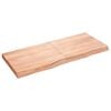 vidaXL vannasistabas letes virsma 120x50x(2-6)cm apstrādāts masīvkoks