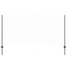 vidaXL Žogs ar stabu Pelēka 1,2 x 10 m Tērauds un PVC