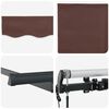vidaXL Izvelkams jumtiņ&scaron; Brūna 250 x 200 cm audums