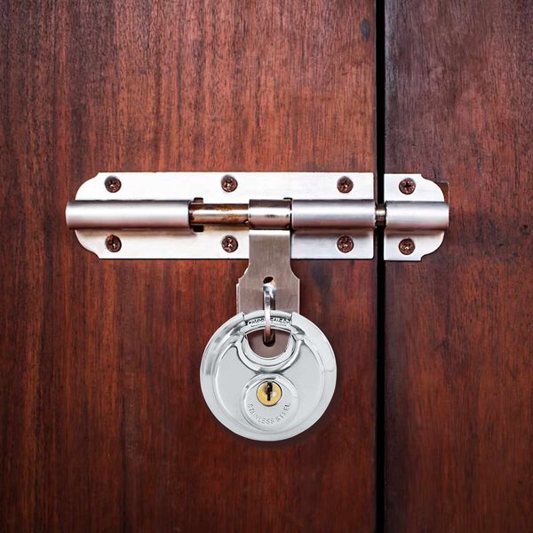 vidaXL Discus Lock ar atslēgām Sudraba Nerūsējo&scaron;s tērauds