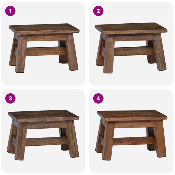 vidaXL Krēsls Dabiska 30 x 20 x 20 cm Mahagona koks