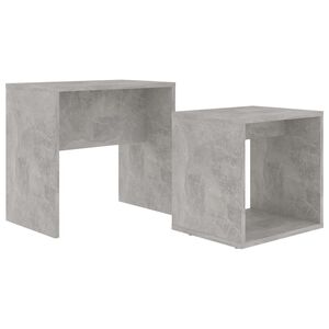 vidaXL kafijas galdiņu komplekts, pelēks, 48x30x45cm inženierijas koks