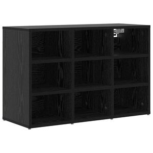 vidaXL Apavu skapis 77,5 x 30 x 51 cm Inženierijas koks Melns ozols