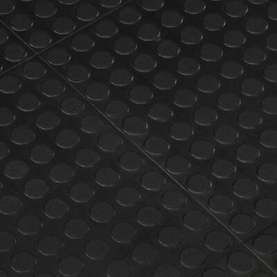 vidaXL grīdas flīze, gumija, melna, 12 mm, 90x120 cm