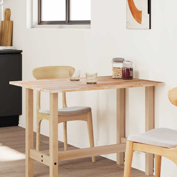 vidaXL galda virsma, 100x80x2 cm, taisnstūra, akācijas masīvkoks