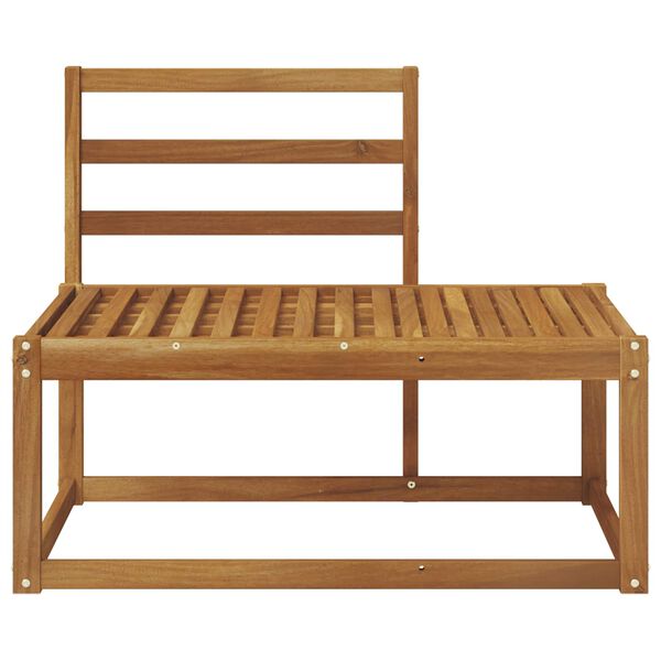 vidaXL Āra galējais dīvāns Dabiska 91 x 63 x 73 cm Cietā akācijas koks