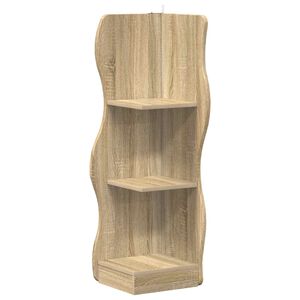 vidaXL Stūra plaukts Sonomas ozols 34 x 33 x 102 cm Inženierijas koks