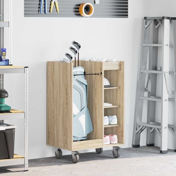 vidaXL Golfu skapis ar riteni Sonoma ozols 65 x 45 x 98 cm