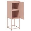 vidaXL augstais skapītis, rozā, 36x39x107 cm, tērauds