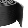 vidaXL Garāžas durvju blīvējums Melns 70 x 6 mm 2,5 m PVC