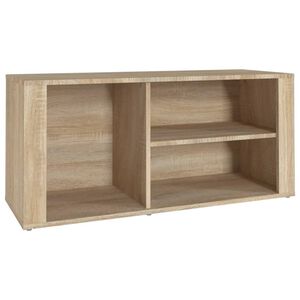 vidaXL apavu plaukts, ozolkoka krāsa, 100x35x45 cm, inženierijas koks