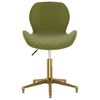 335053 vidaXL Swivel Dining Chairs 2 pcs Light Green Velvet