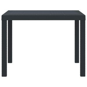 vidaXL Dārza galds Antracīts 100 x 100 x 73 cm poliratāns