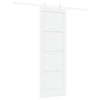 vidaXL Slīdo&scaron;ās durvis 73,5 x 211 cm Inženierijas koks Balts