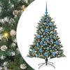 vidaXL Mākslīgā Ziemassvētku eglīte Zaļa 120 cm