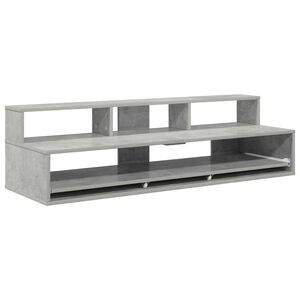 vidaXL Studijas galds Betona pelēks 130 x 42,5 x 36 cm