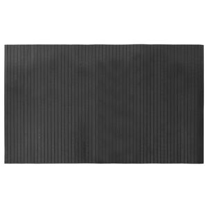 vidaXL paklājs, taisnstūra, pelēks, 60x100 cm, bambuss