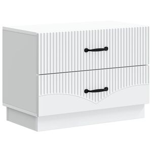 vidaXL Nakts skapītis Balts 62 x 34,5 x 44,5 cm Inženierijas koks