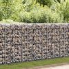 vidaXL gabions ar vāku, cinkots tērauds, 900x50x100 cm