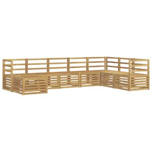 vidaXL Āra dīvānu komplekts 8 pcs Balts 304 x 185,5 x 73 cm