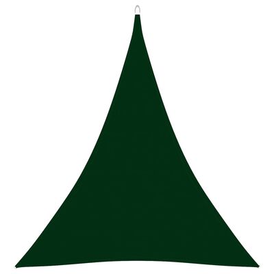vidaXL saulessargs, 4x5x5 m, trijstūra, tumši zaļš oksforda audums