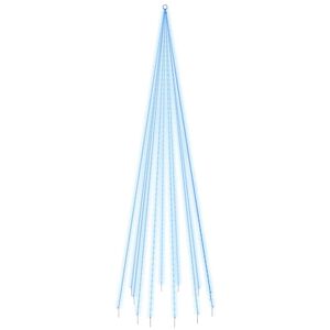 vidaXL Ziemassvētku egle karoga mastam, 732 zilas LED, 500 cm