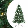 vidaXL Mākslīgais LED Ziemassvētku eglīte su 150 LED Zaļa 120 cm PVC