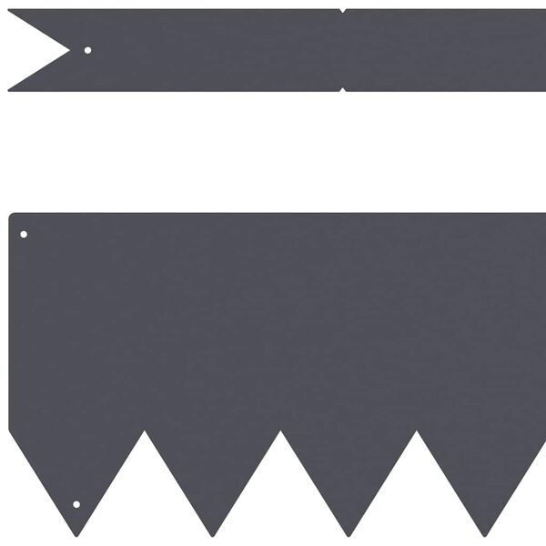 vidaXL Zāliena Apmale 50 pcs Antracīts 100 x 0.05 x 20 cm