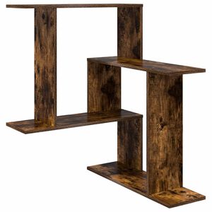 vidaXL Sienas plaukts Kūpināts ozols 67 x 67 x 87 cm