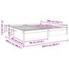 vidaXL Gultas rāmis Vaks brūns 200 x 200 cm Cieta priede
