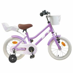vidaXL Bērnu Velosipēds 16 Collas no 4-6 gadiem Violeta