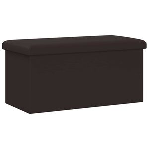 vidaXL Saliekamais uzglabā&scaron;anas sols Brūna 180 kg 80 L 77 x 38 x 38 cm