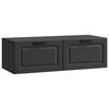 vidaXL Sienā piestiprināms TV skapis Melns 98 x 41 x 30 cm