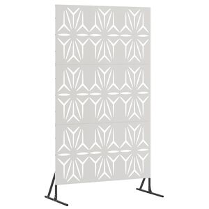 vidaXL Privātuma ekrāns 100 x 50 x 180 cm Nerūsējo&scaron;s tērauds Sudraba