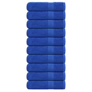 vidaXL roku dvieļi, FROGN, 10 gab., zili, 50x100 cm, 360 g/m&sup2;