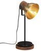 vidaXL galda lampa, 25 W, antīka misiņa krāsa, 17x17x50 cm, E27