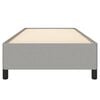 vidaXL gultas rāmis bez matrača, gai&scaron;i pelēks, 90x200 cm, audums