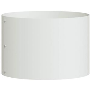 vidaXL Stādītāja gredzens Balts 30 x 30 x 20 cm Auksti velmēta tērauds