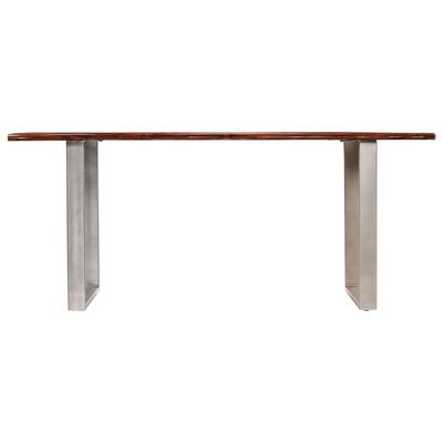 vidaXL virtuves galds, 180x90x76 cm, masīvs rožkoks