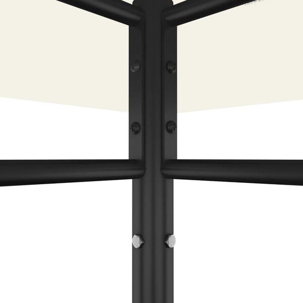 vidaXL dārza nojume, 3x3x2,7 m, krēmkrāsas, 180 g/m²