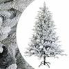 vidaXL Mākslīgā Saliekamā Ziemassvētku Egle 120 cm PVC un metāls