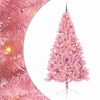 vidaXL Mākslīgais LED Ziemassvētku eglīte su 300 LED Rozā 240 cm PVC