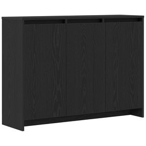 vidaXL Puse Melna 102 x 29.5 x 75 cm Inženierijas koks