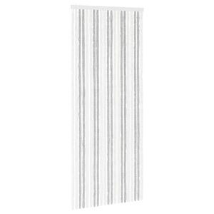 vidaXL Kukaiņu aizkars no &scaron;enila Gai&scaron;i pelēks un balts 90 x 220 cm