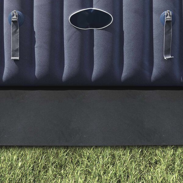 vidaXL baseina pamatnes aizsargs, gai&scaron;i pelēks, 300x220cm, ģeotekstils